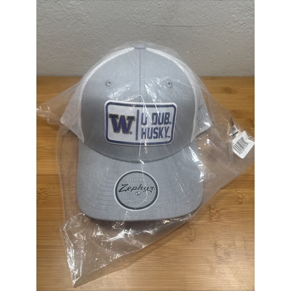 Zephyr Washington Huskies Stretch Fitted Hat Gray – NCAA SnapBack